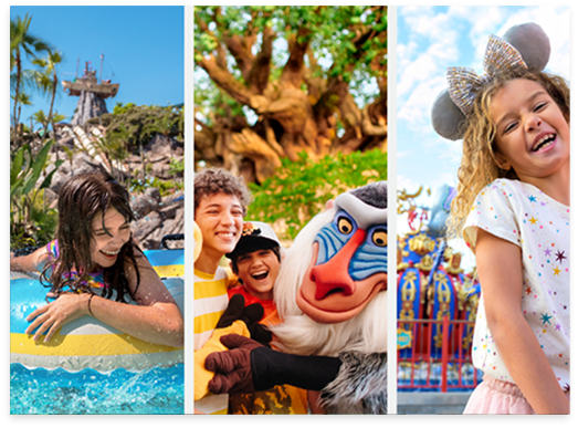 Kids enjoying Disney World parks