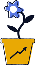 Flower in a pot icon