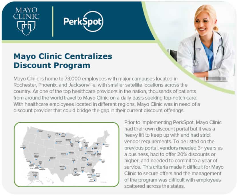 mayo clinic discount program graphic