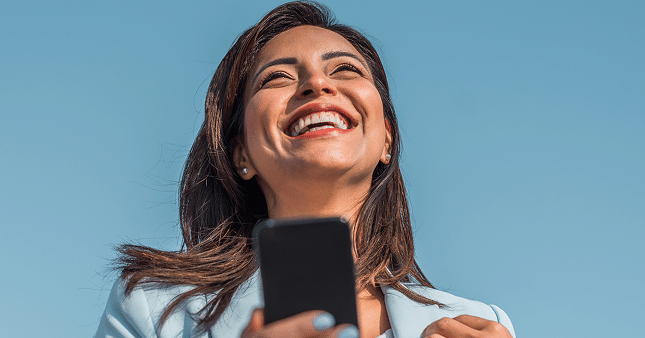 woman on phone